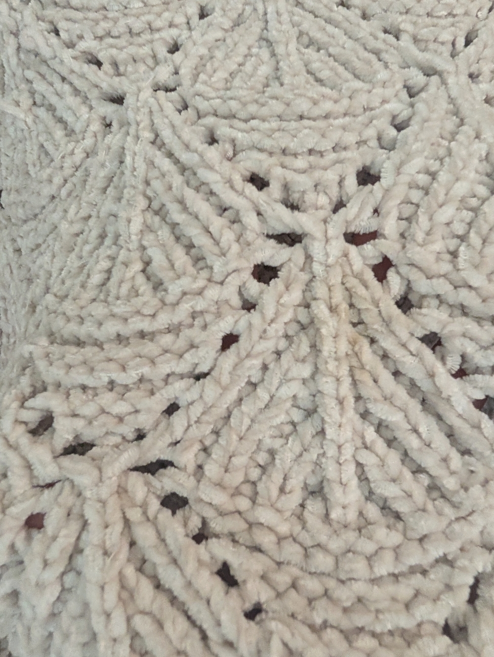 Turtleneck Cable Knit Sweater S Cream Cottagecore Fisherman Lagenlook Open Weave - Picture 7 of 11